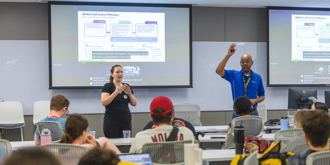 Dream Big at Ameren classroom Learning about careers at Ameren.